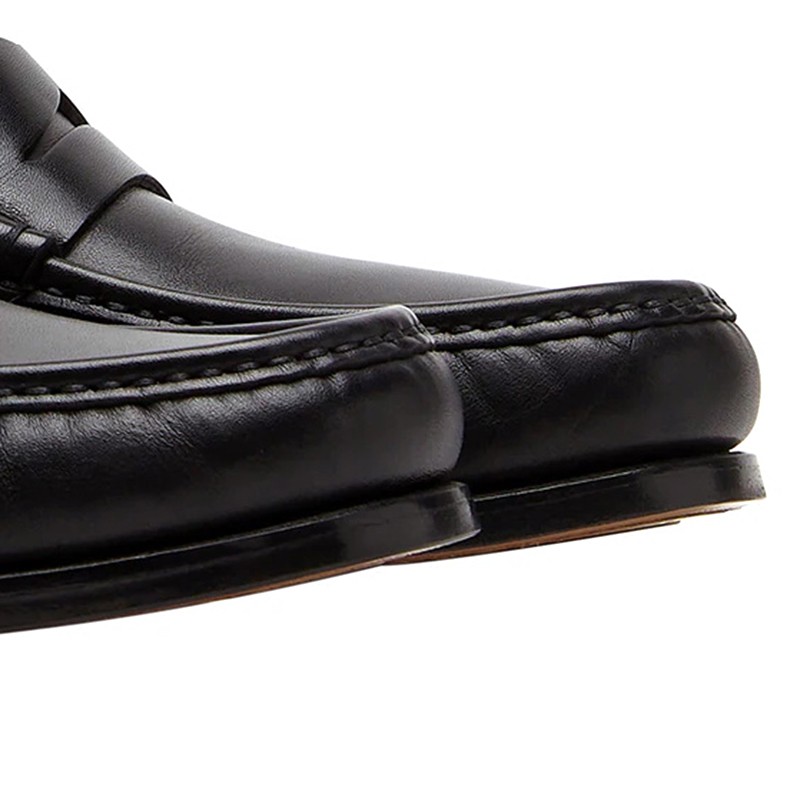 ferragamo菲拉格慕男鞋 男士牛皮商务休闲皮鞋 黑色020232 741526 5