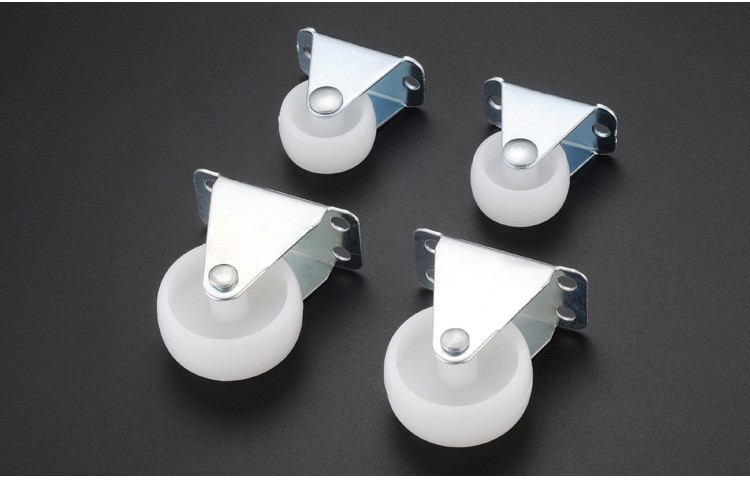 佳雅乐加厚1寸矮款定向轮床头柜子抽屉移动小号尼龙滑轮轻型小轱辘1寸