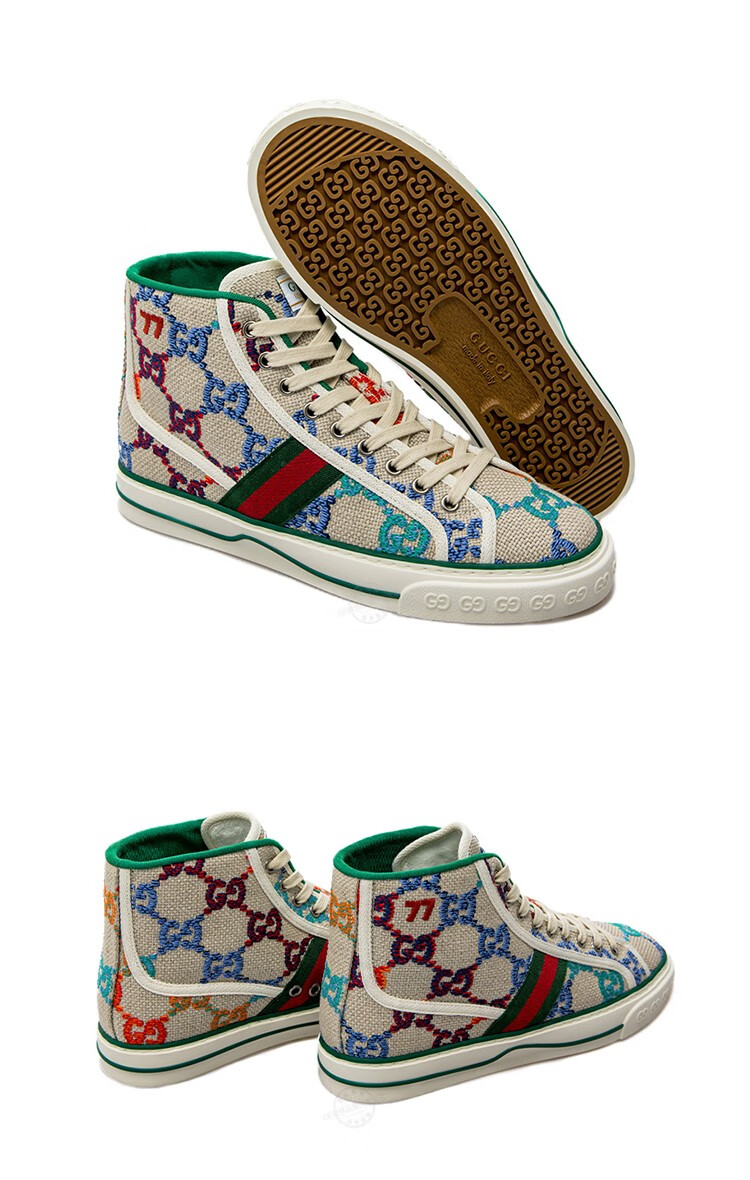 古驰(gucci) 高帮男鞋gucci off the grid系列1977男士休闲运动鞋 浅