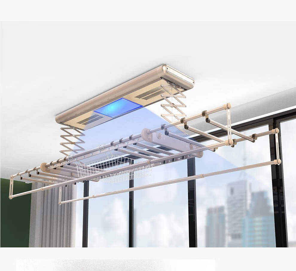 盼盼电动晾衣架智能晾衣机阳台自动晾衣杆升降晒衣架凉衣架晒被子架cc