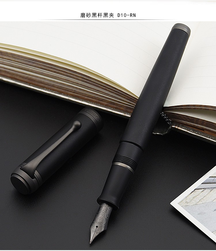 顺丰意大利aurora奥罗拉talentum泰坦钢笔14k墨水笔书法尖浅蓝杆银夹d