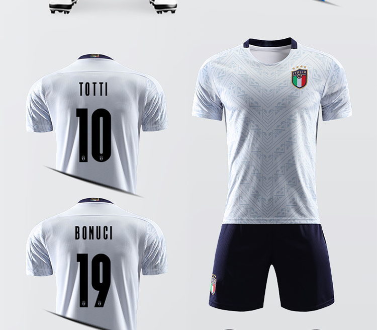 闪影运动定制欧洲杯意大利球衣国家队足球服10号因西涅球衣初中大学生