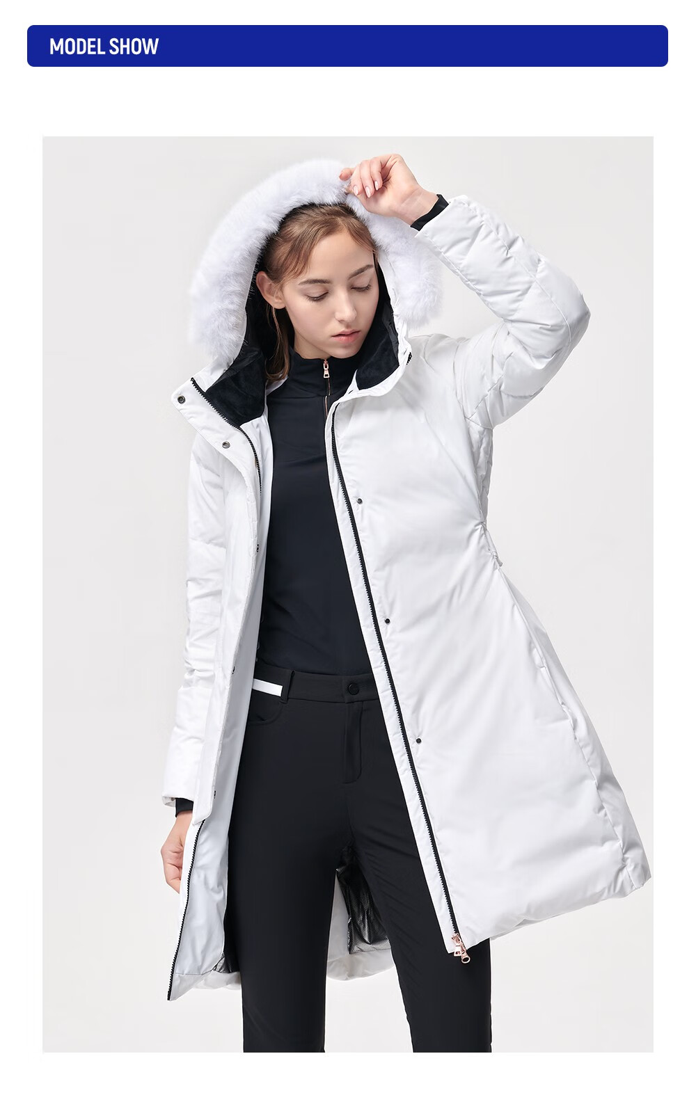 filaathletics斐乐官方女子中长羽绒服2021冬季新款休闲时尚羽绒服