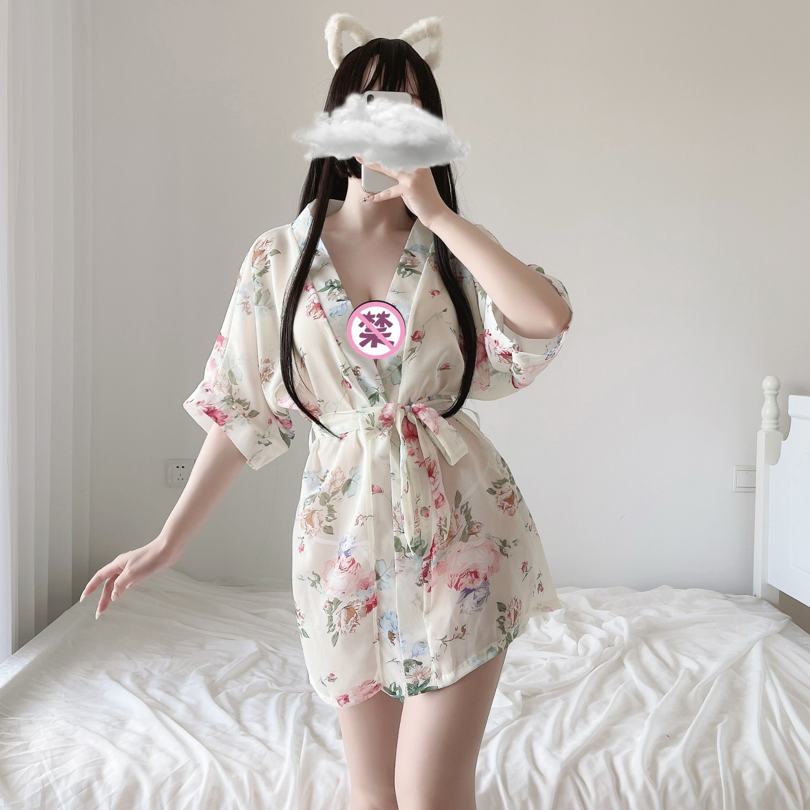 情趣内衣雪纺诱惑吊带睡裙女夏天火辣短裙性感睡衣诱惑柠檬物语5042