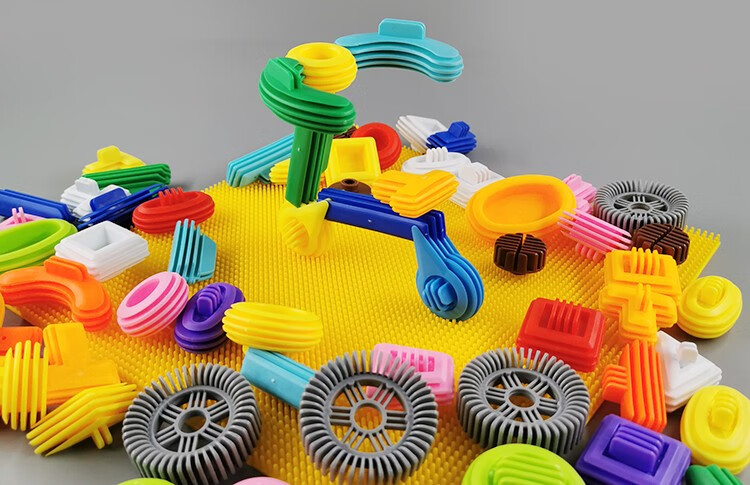 软胶积木玩具 宝宝软胶积木拼插儿童早教拼装玩具男女孩智力动脑动手