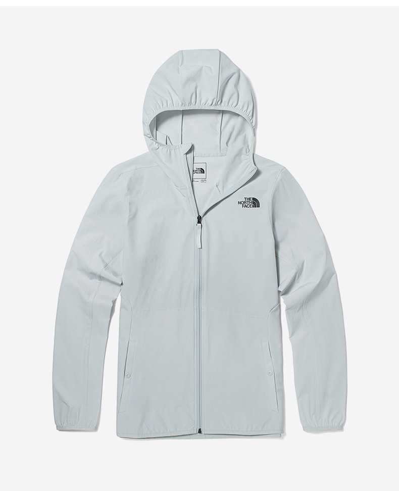 经典款北面皮肤衣男thenorthface户外防晒衣休闲防风外套9b8灰色xl180