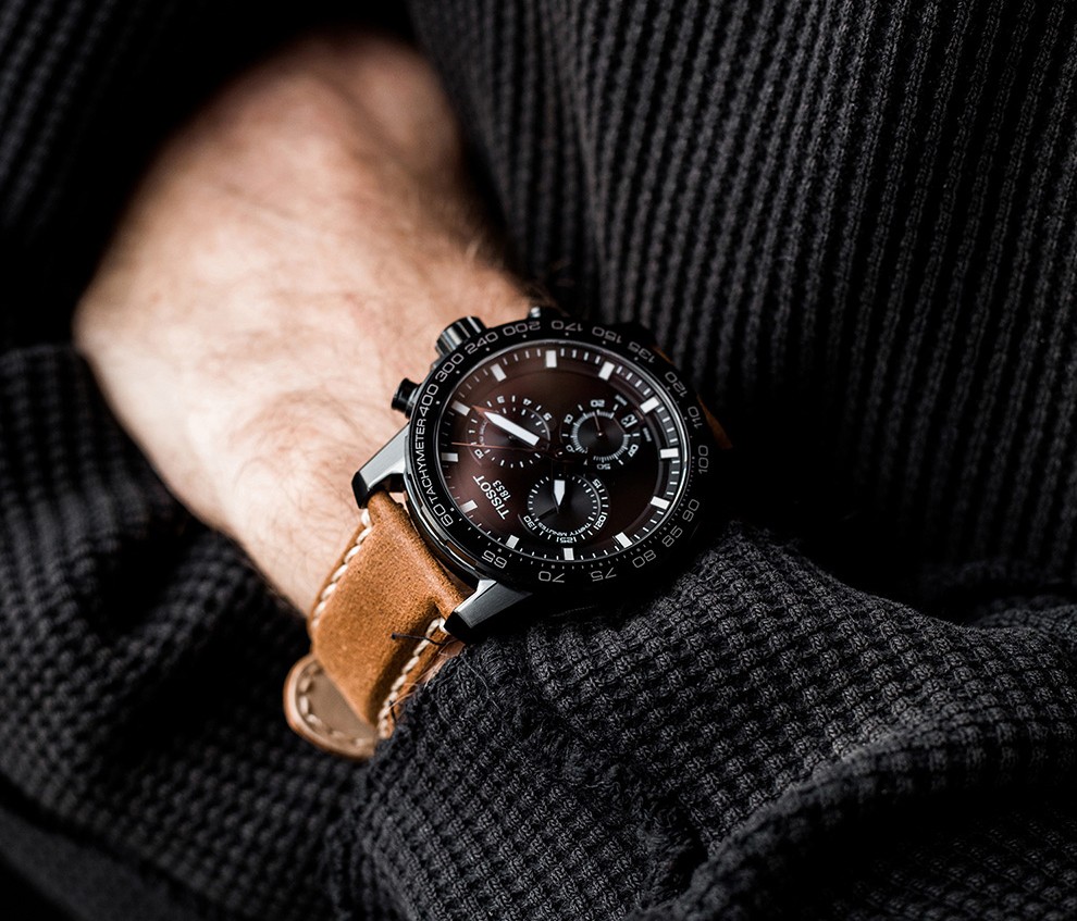 汤普森代言款天梭tissot瑞士手表男速敢黑武士2021年新款瑞表防水石英