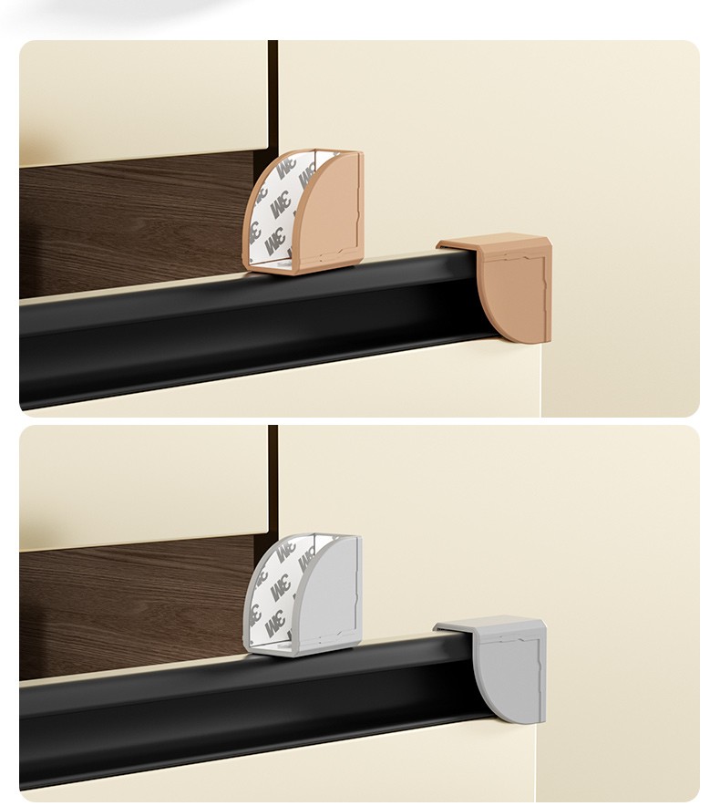 尖角保护套橱柜门gu形型拉手防碰头包角防撞护角边角贴柜子防护角