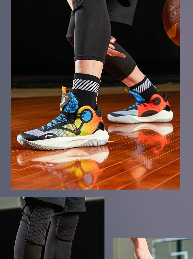 李宁篮球鞋男鞋2021新品冬季音速9ixteam男子弹性中帮篮球场地鞋官方
