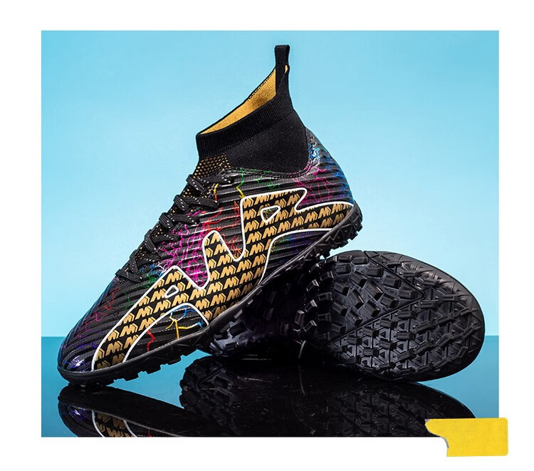 hg足球鞋大学生橄榄球鞋长钉比赛足球训练鞋草地上踢足球的运动鞋防雨