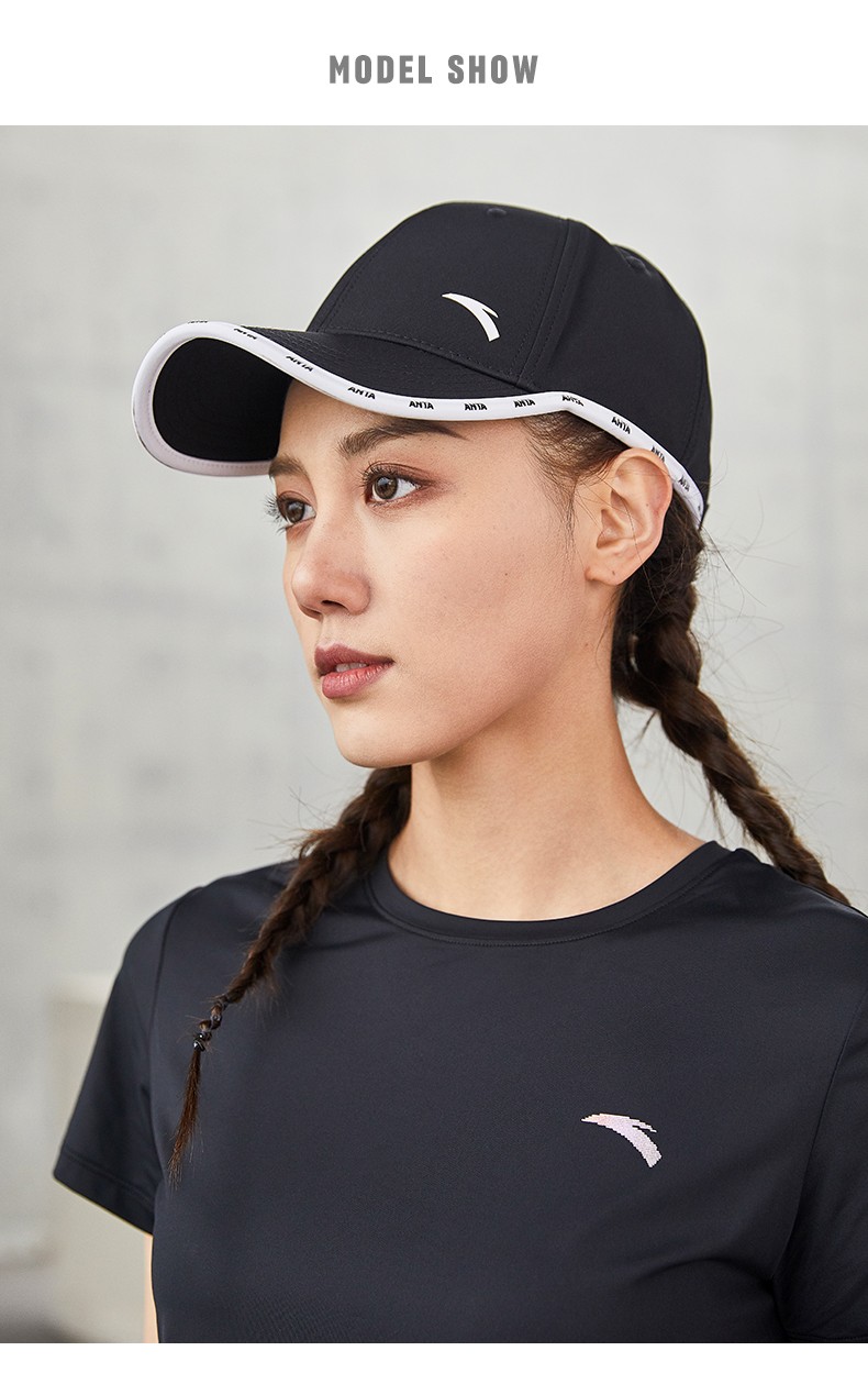 安踏帽子男女情侣款鸭舌帽太阳帽2022新款运动帽子男女士鸭舌帽户外