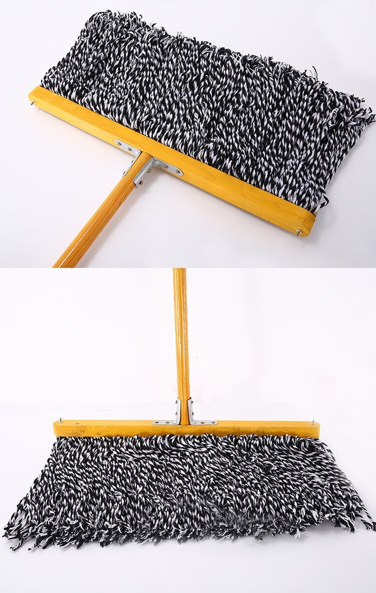 洛滑木柄大拖把工厂工业仓库厂里用车间专用商用饭店餐厅酒店长款大号