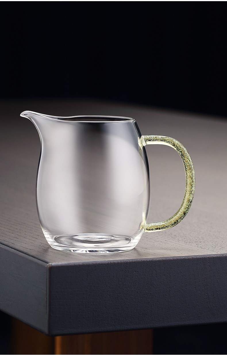 询匠日式创意纯手工玻璃公道杯高档加厚耐热高档茶海单个分茶器倒茶杯