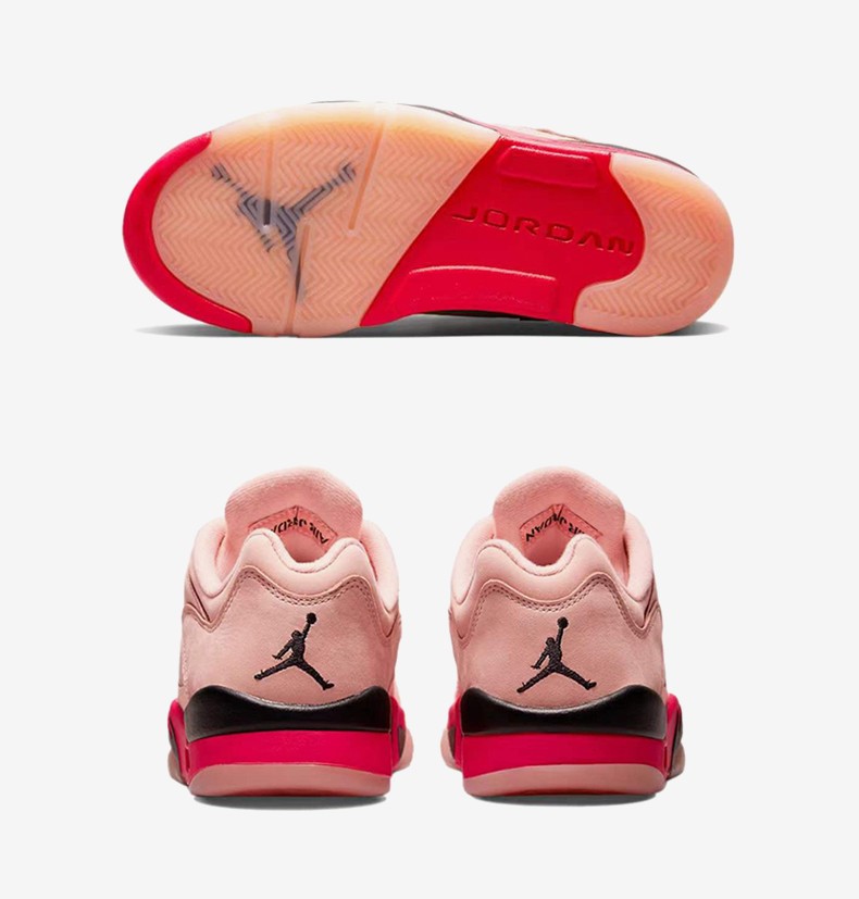 nike耐克airjordan5lowaj5北极粉火烈鸟低帮篮球鞋da801680636