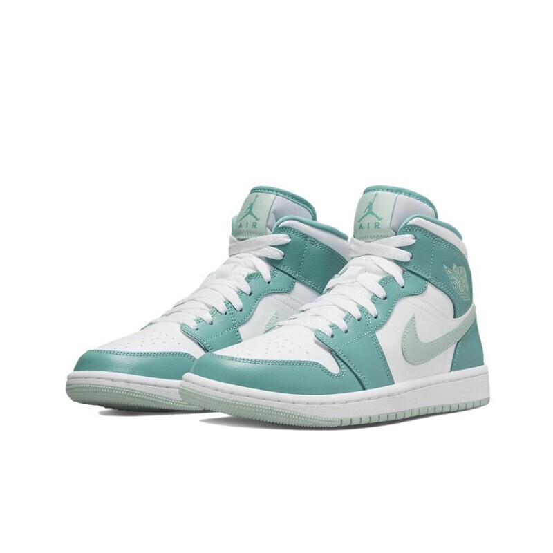 nike耐克2022年冬季aj 1 mid aj1中帮女鞋运动休闲篮球鞋薄荷绿dv2229