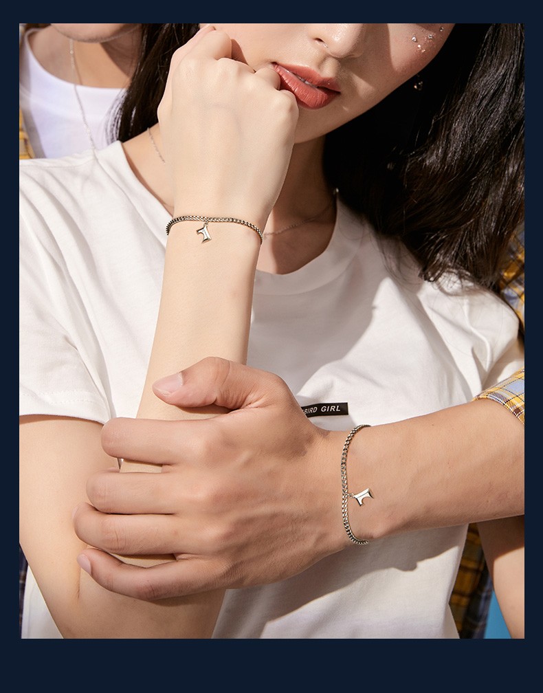 kader卡蒂罗情侣爱心手链一对时尚饰品老婆生日三八女神情人节礼物送