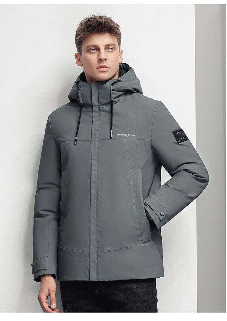 美国保罗羽绒服男中长款2022秋冬新款白鸭绒服防寒加厚保暖外套连帽