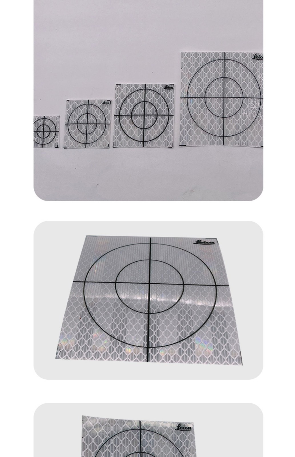 钻石级全站仪反射片自贴式20-100mm徕卡小棱镜纸隧道测量反光贴片