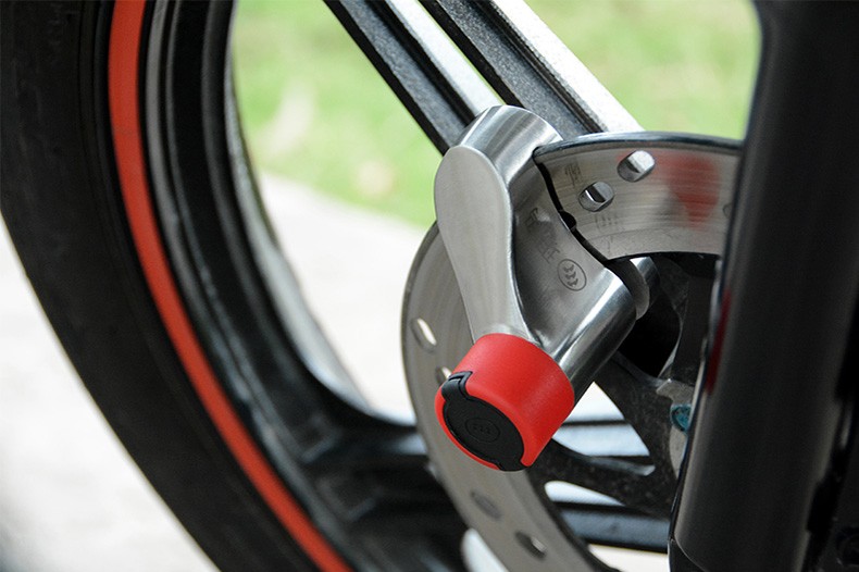 玥玛碟刹锁摩托车碟刹锁电车锁防盗锁自行车锁山地车锁碟刹锁超c级锁