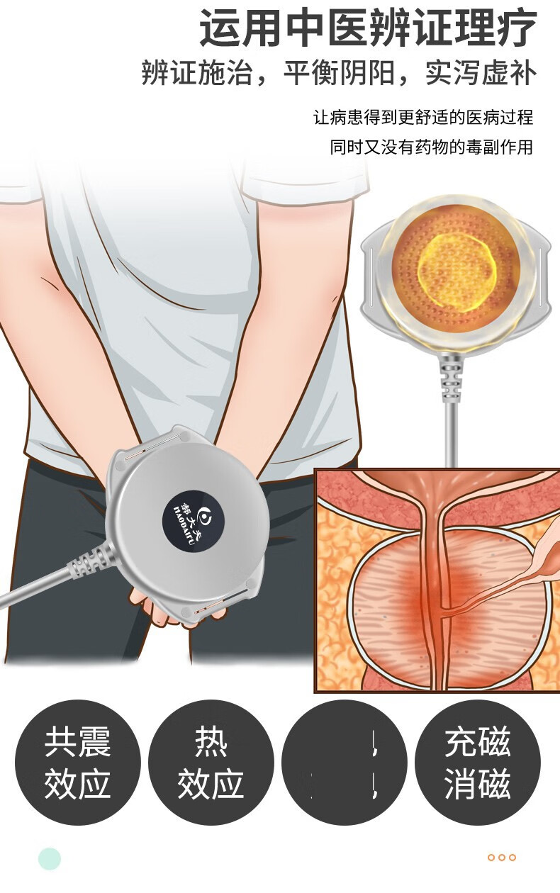 郝大夫慢性前列腺炎家用理疗仪中老年增生肥大男用特定远红外电磁脉冲