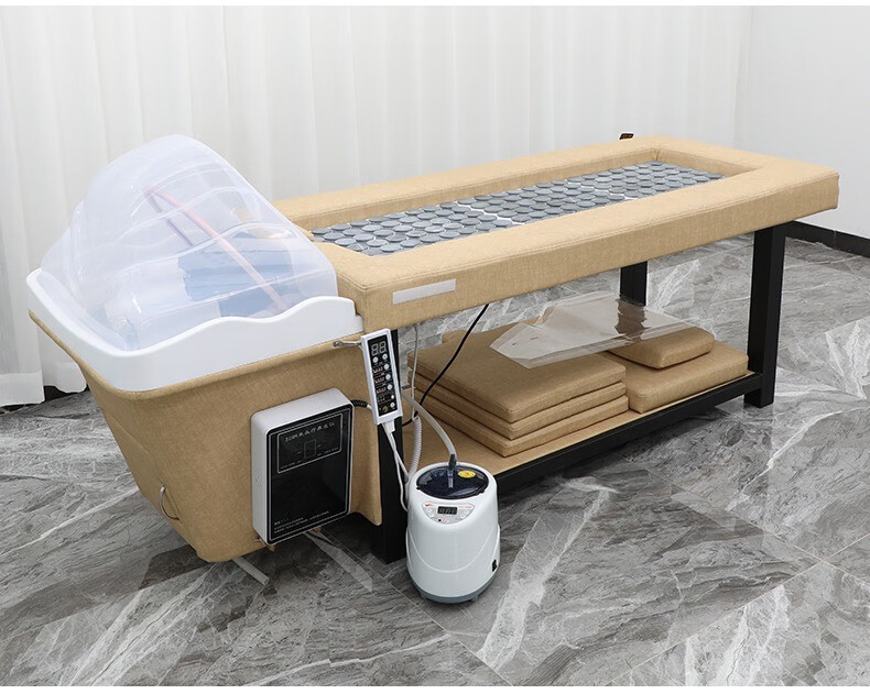 无烟艾灸床美容院专用头疗床水循环泰式洗头床家用全身灸熏蒸床乐京头