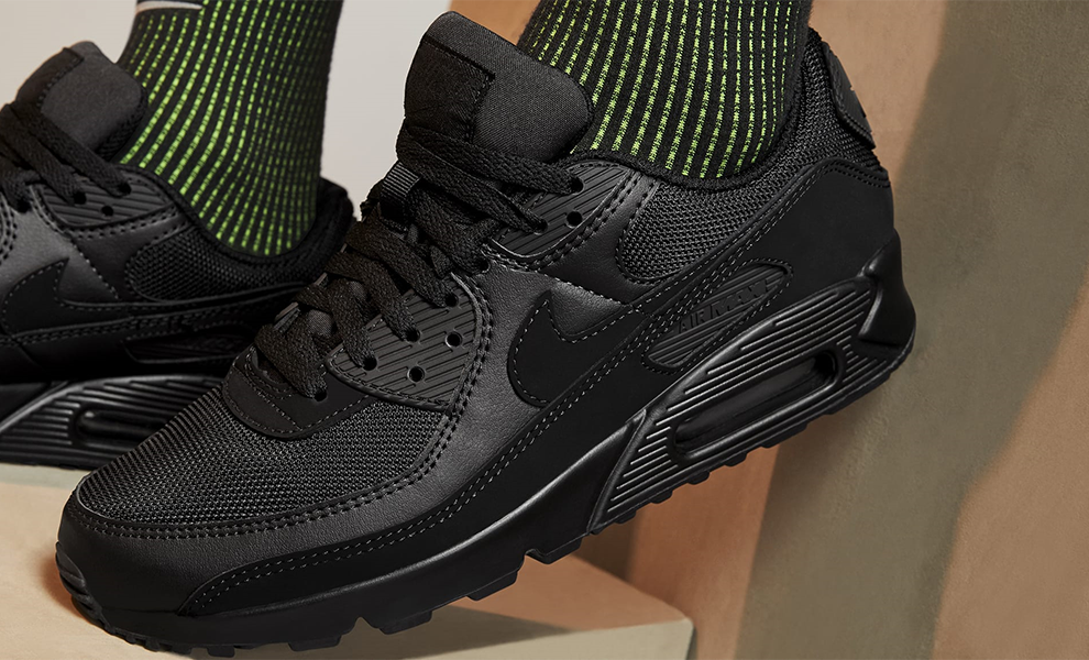 耐克nikeairmax90男鞋新款透气舒适气垫减震运动休闲鞋男士缓震耐磨