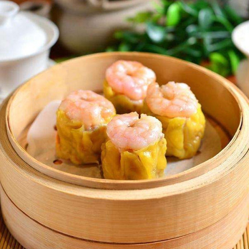 烧卖210g糯米烧麦早餐方便速冻食品广式早茶点心虾仁干蒸烧麦210g2