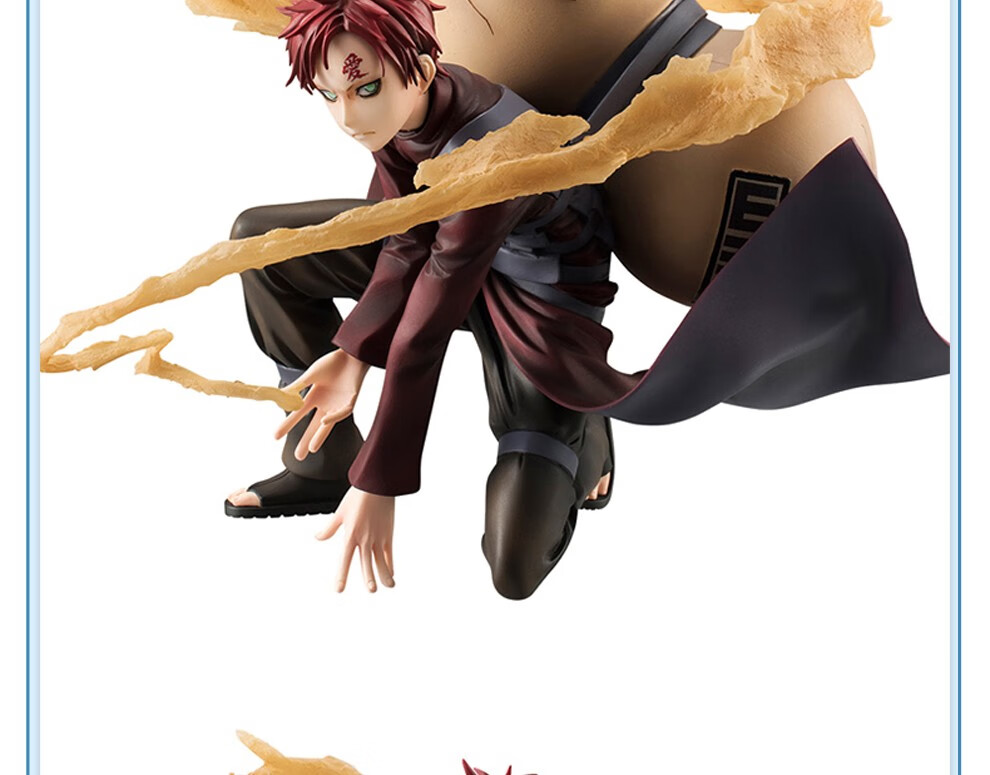 万代megahouse手办gem限定火影忍者疾风传风影我爱罗再版约15cm