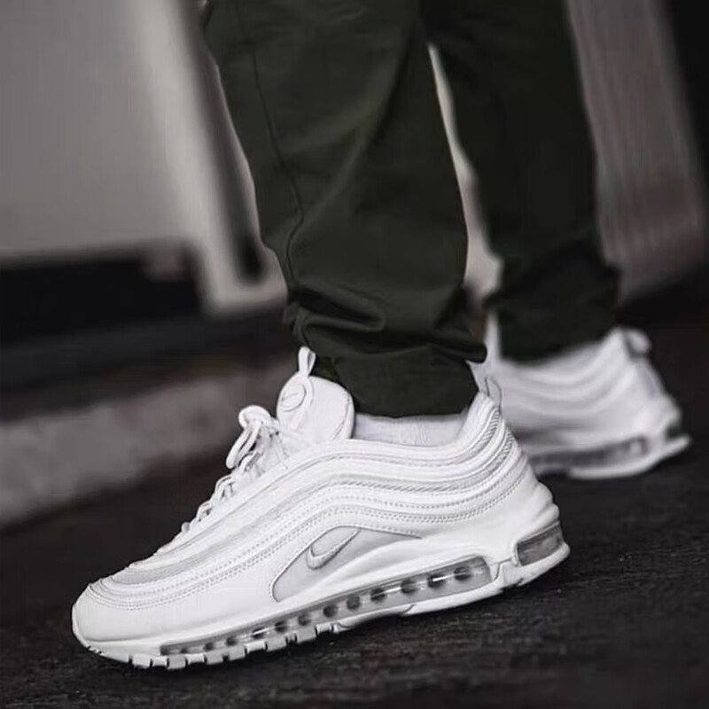 潮耐克nikeairmax97城市限定纯白蓝银子弹休闲全掌气垫跑鞋男鞋女鞋
