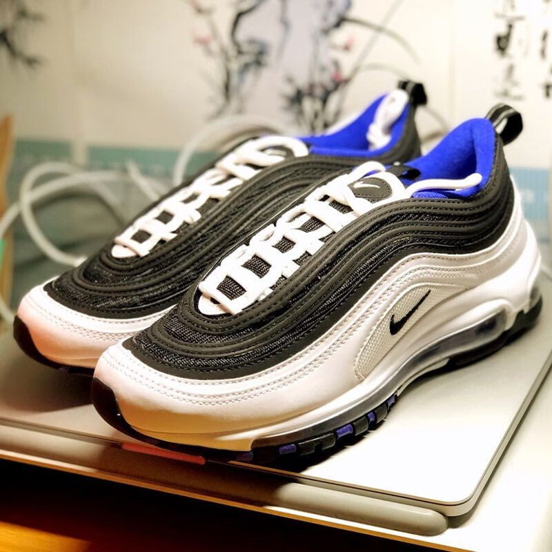 耐克(nike)耐克(nike)airmax97银子弹运动鞋软木塞奶白蓝全掌气垫3m