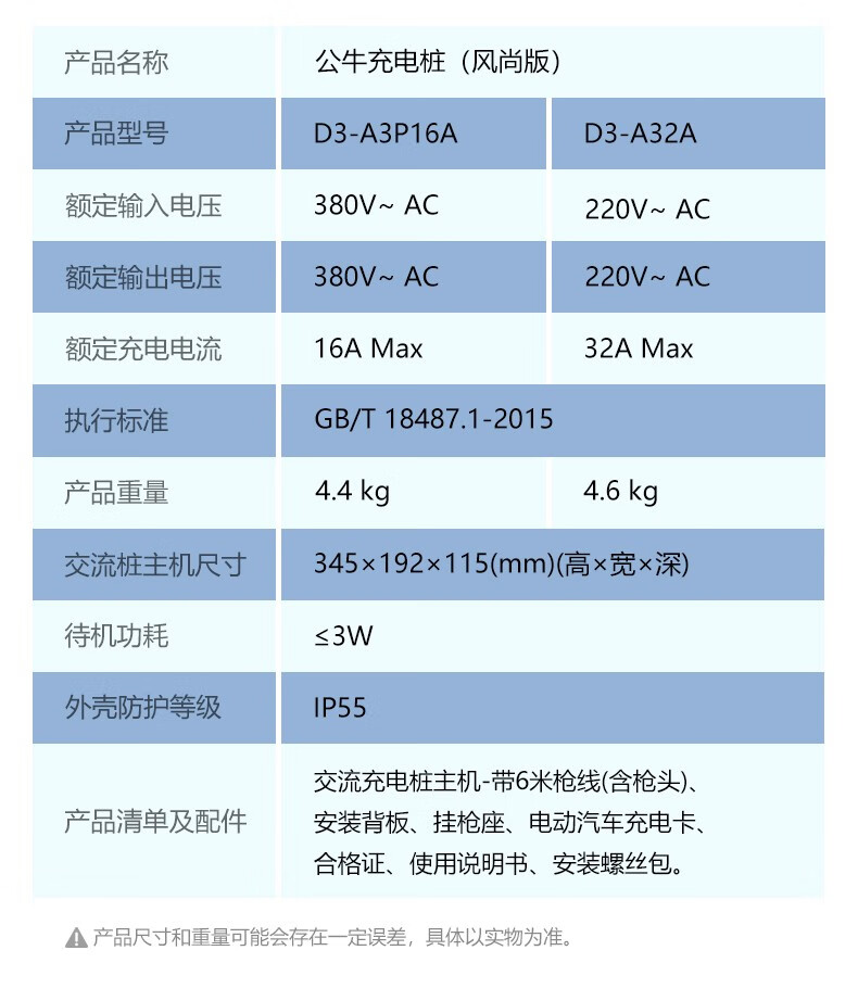 公牛充电桩家用比亚迪蔚来小鹏特斯拉充电桩380v新能源汽车充电桩11kw