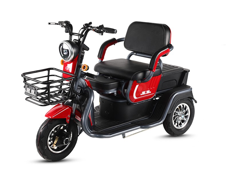 凤凰phoenix电动三轮车时尚小型电瓶助力车家用接送小孩双座智能代步