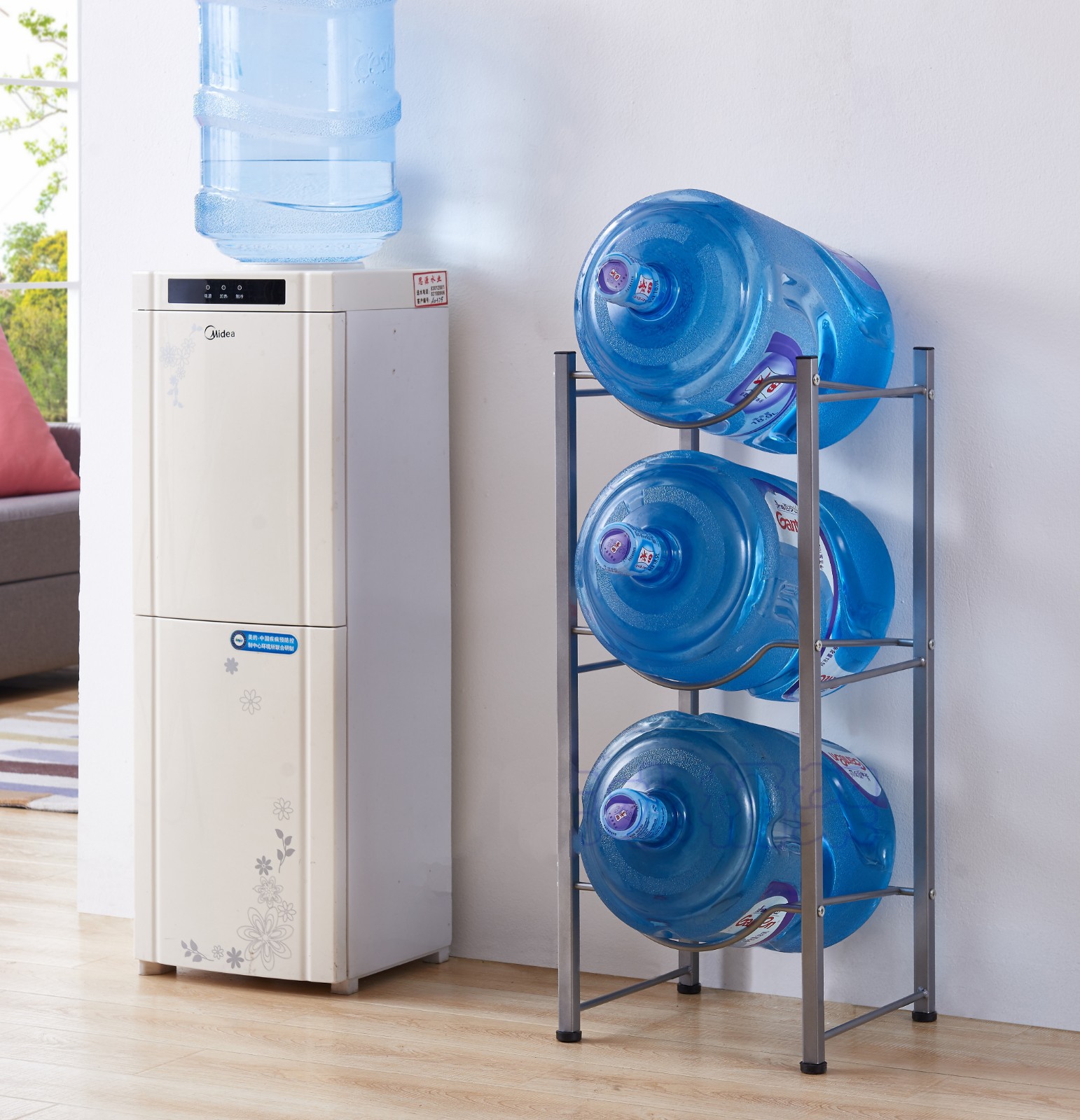 水桶架办公室桶装水收纳架矿泉水桶放置架陈列架倒置纯净水桶放置架