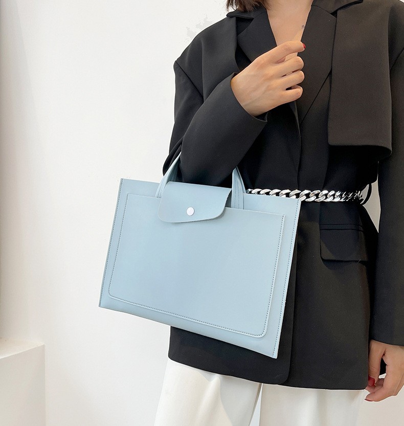 奢顿电脑公文包女士手提商务资料a4文件袋2021新款式时尚14英寸笔记本