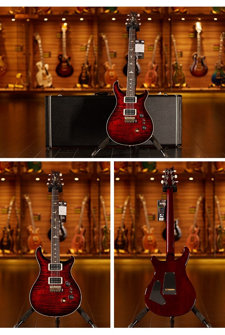 世音琴行prscustom222410top美产电吉他10top黑黄2018