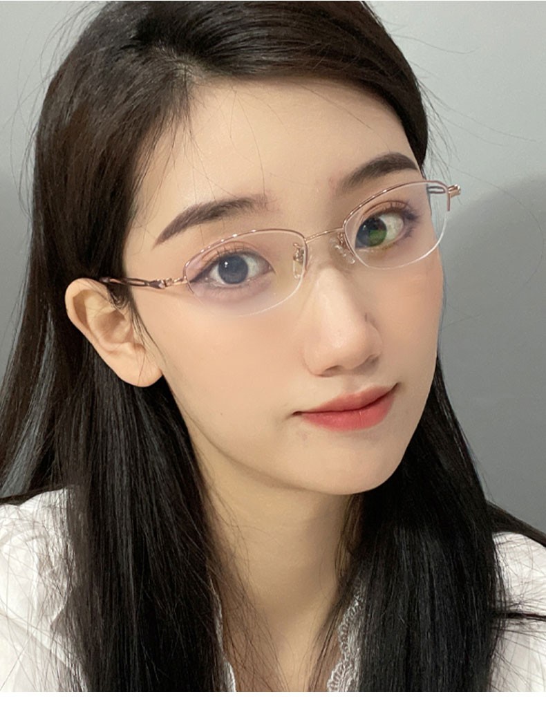 路朋(lupeng)小框眼镜近视眼镜女可配度数高度近视眼镜框小脸眼睛防