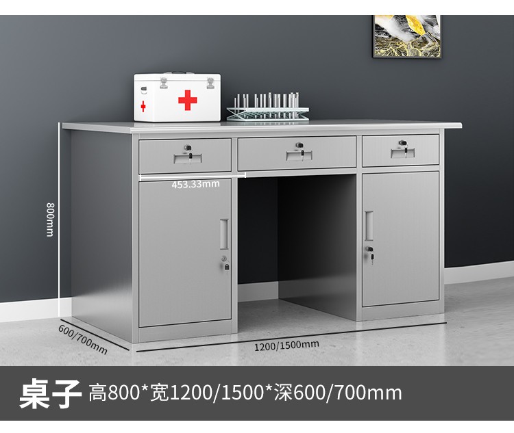 定制医院处置台诊所看诊台医生诊断桌医用配药操作台304不锈钢诊疗台