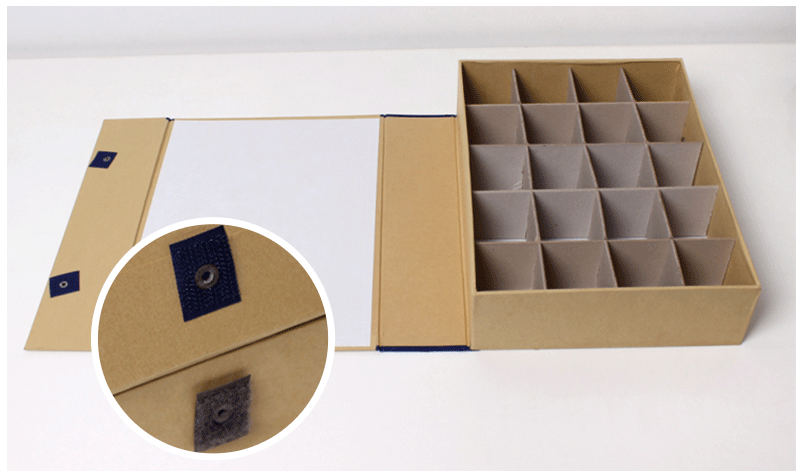 韵韬办公印章档案盒9格12格15格16格18格20格24格印章收纳盒归档印章