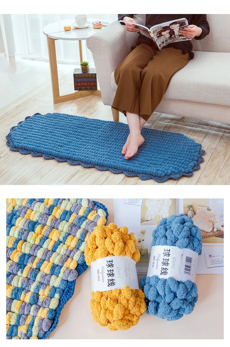 用棒针编织沙发垫图案图片