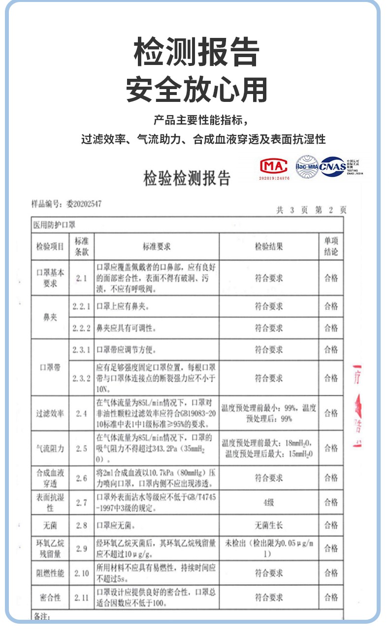 牧尘n95口罩头戴式头一次性防护口罩灭菌级单片独立装无菌型五层过滤