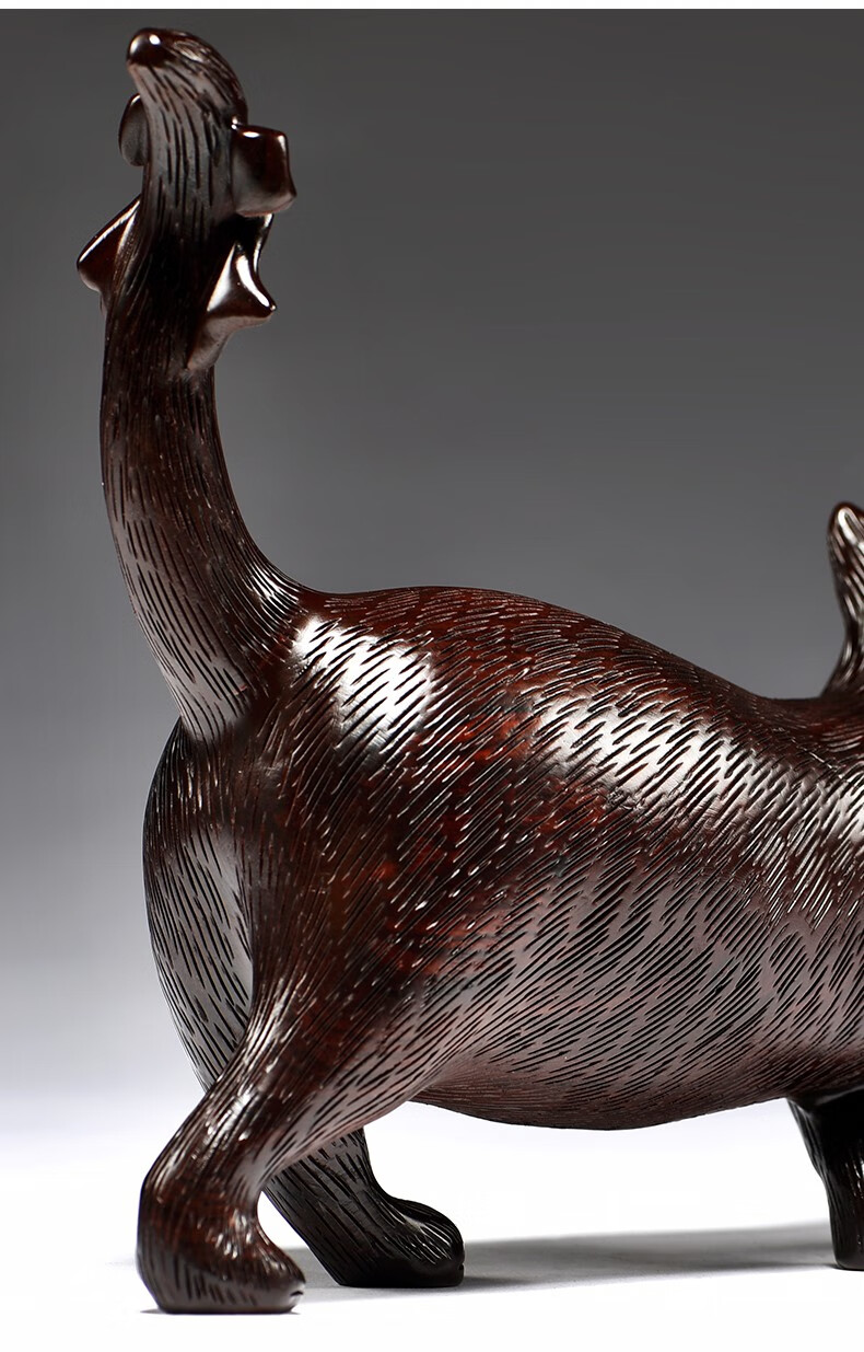 艺永轩黑檀木雕猫摆件工艺品实木动物可爱小猫家居客厅玄关装饰董事长