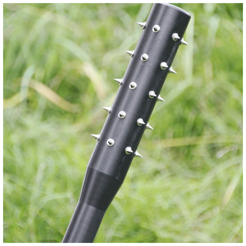 加长实心塑钢狼牙棒武器带刺棒球棍车载打狗棒狗狗玩具40厘米长30牙