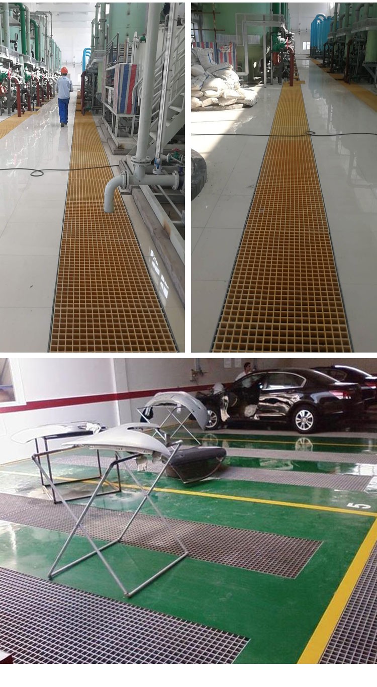 玻璃钢格栅洗车房洗车店地格栅树篦子漏水网格排水沟盖板标配