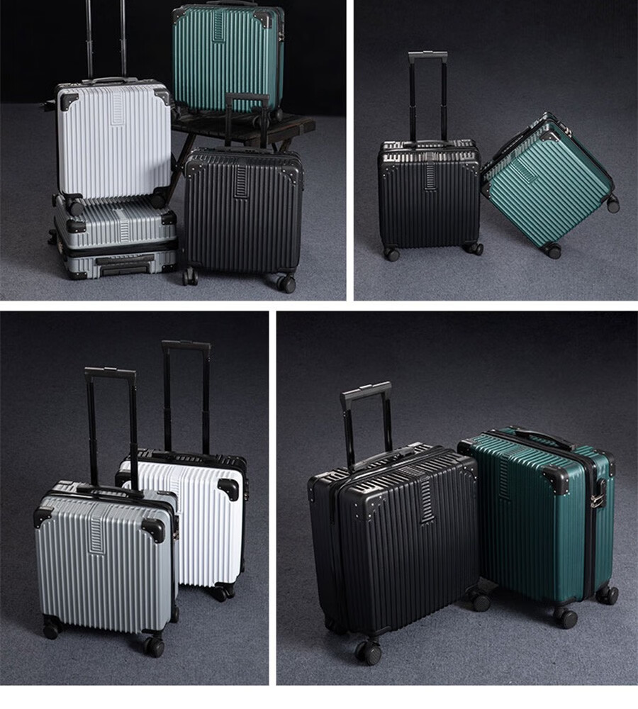 星迪威克 行李箱 男女通用万向轮拉杆箱登机箱 abs材质 19寸复古包角