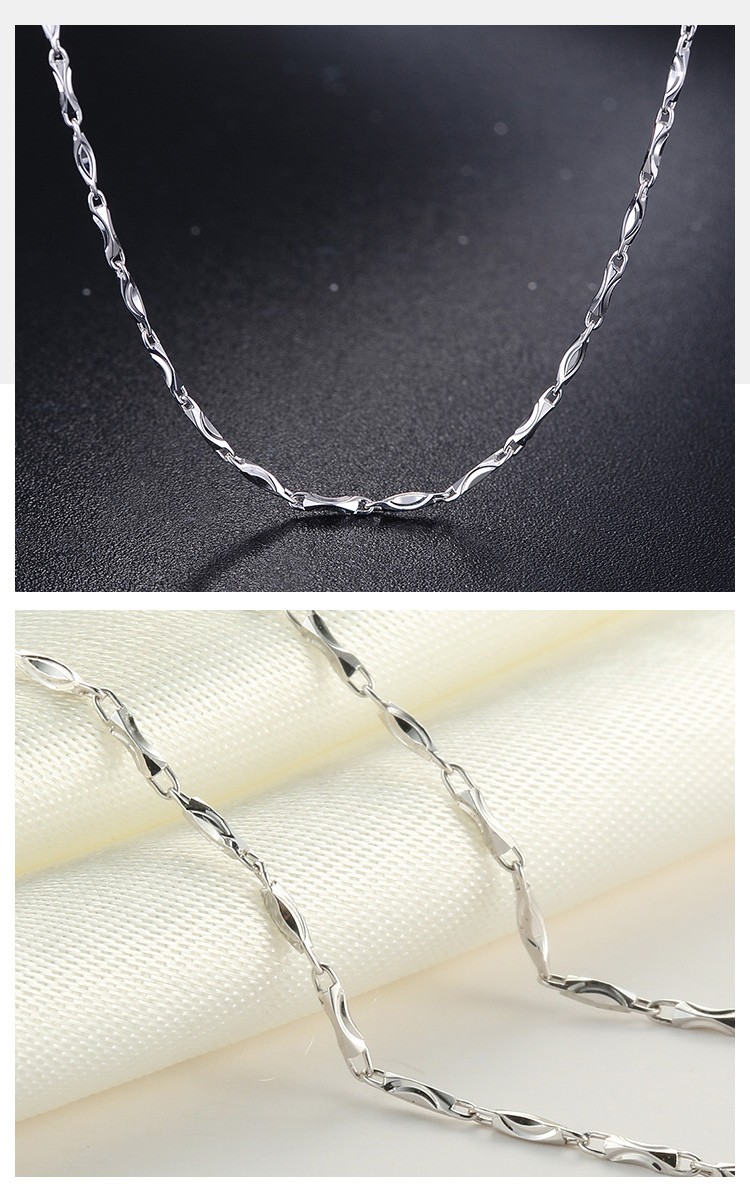 臻仟尼铂金项链女士简约经典元宝链pt950锁骨链白金项链生日礼物约