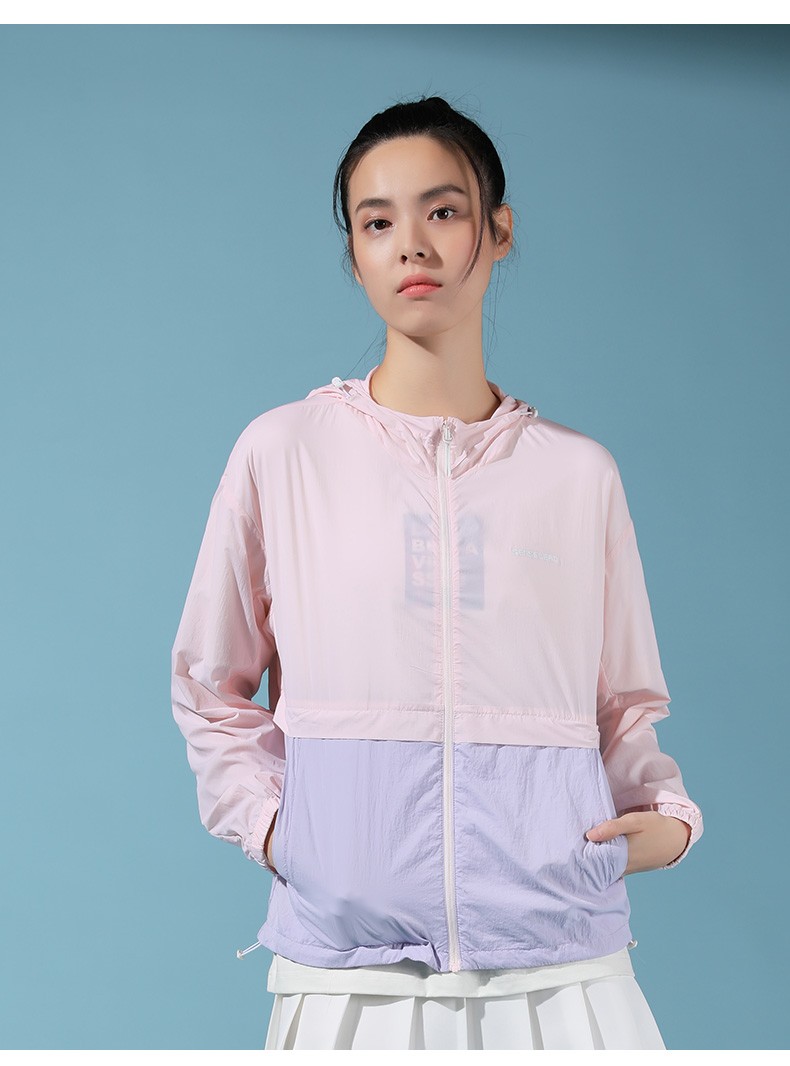 线皮肤衣轻薄款透气防晒服运动风衣 月白/浅豆绿 s【图片 价格 品牌