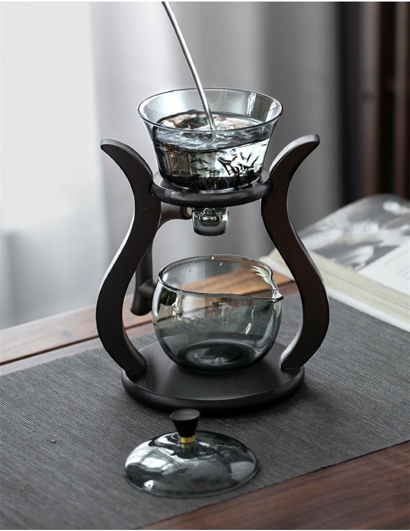 塔驰密司玻璃半自动茶具套装懒人家用感应泡茶壶功夫茶杯冲泡茶神器