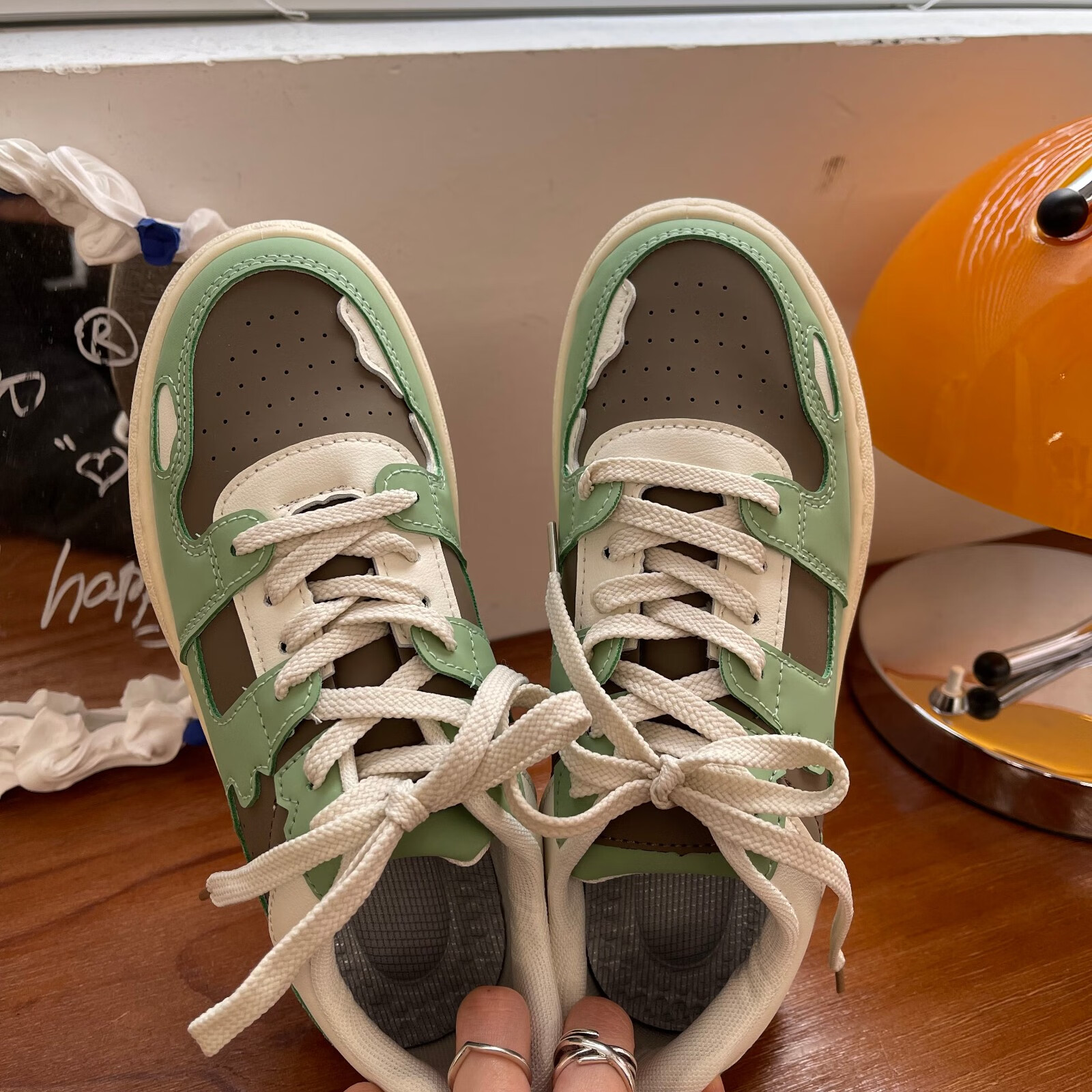 环球ins厚底板鞋女学生复古德训鞋2022春季百搭港风小众休闲运动女鞋