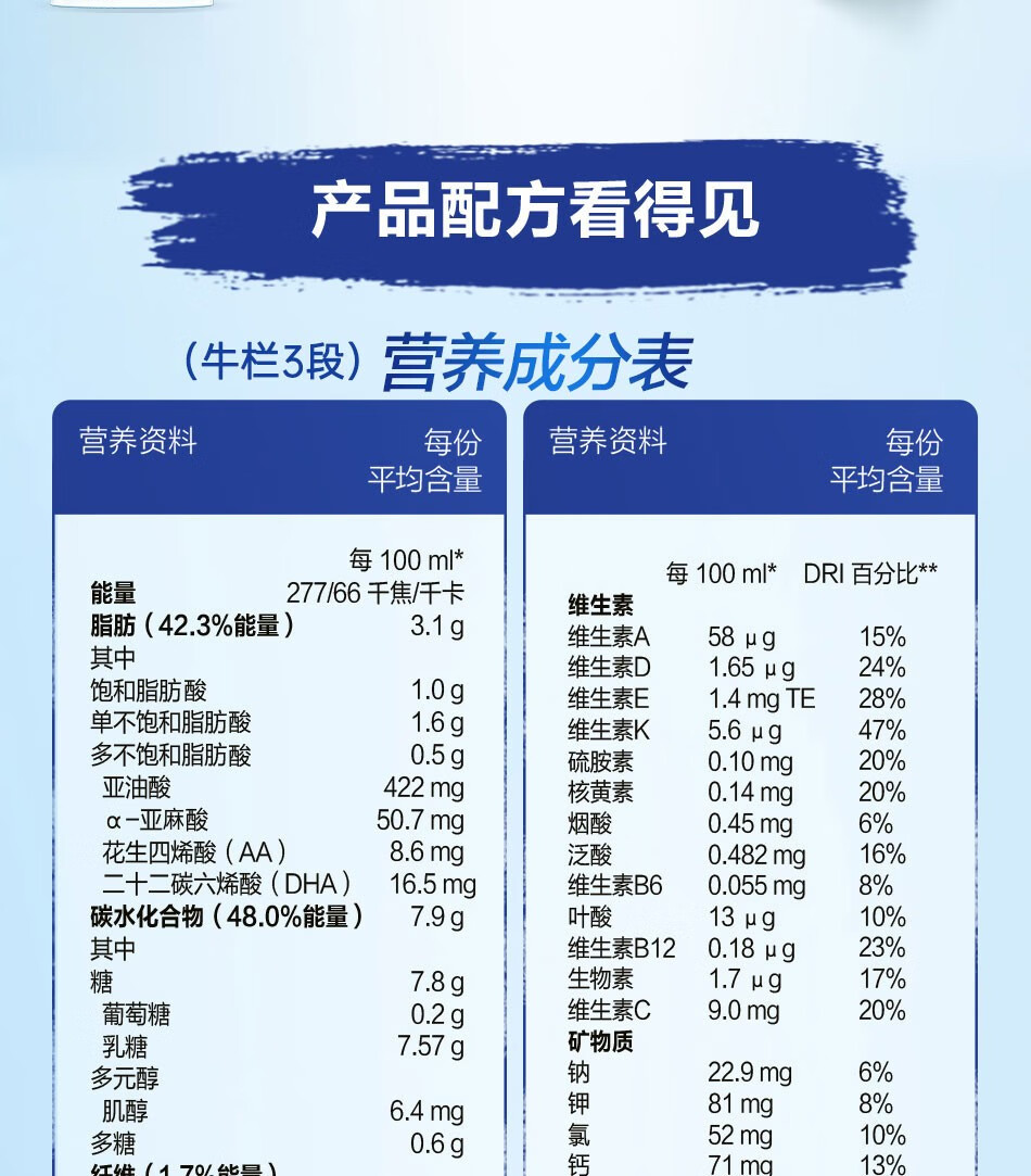 荷兰牛栏nutrilon婴幼儿奶粉3段800g诺优能荷兰版原装进口3段6罐1012