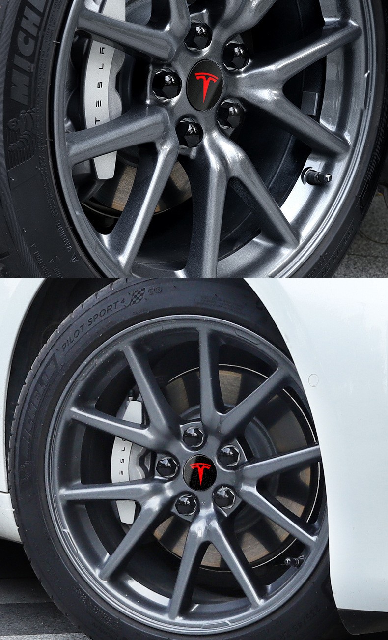 适用于款特斯拉model3y专用汽车轮毂盖套件18寸19寸中心标志轮盖帽